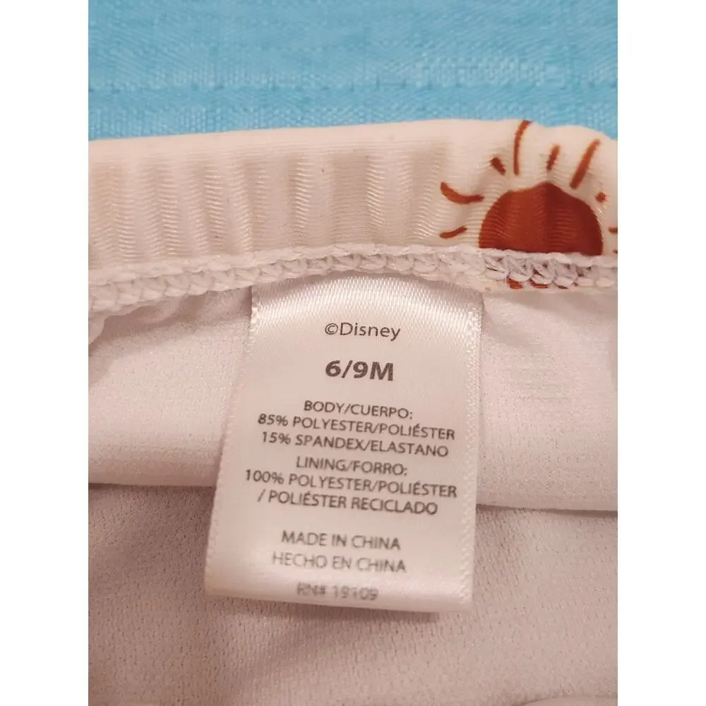 Disney Baby Winnie The Pooh Rash Guard Bathing Suit. UPF 50 6 to 9 Months